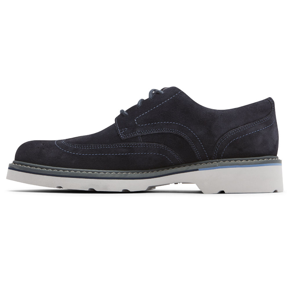 Tenis Rockport Homem Azul Marinho - Charlee Waterproof Wingtip - 38569DCNV